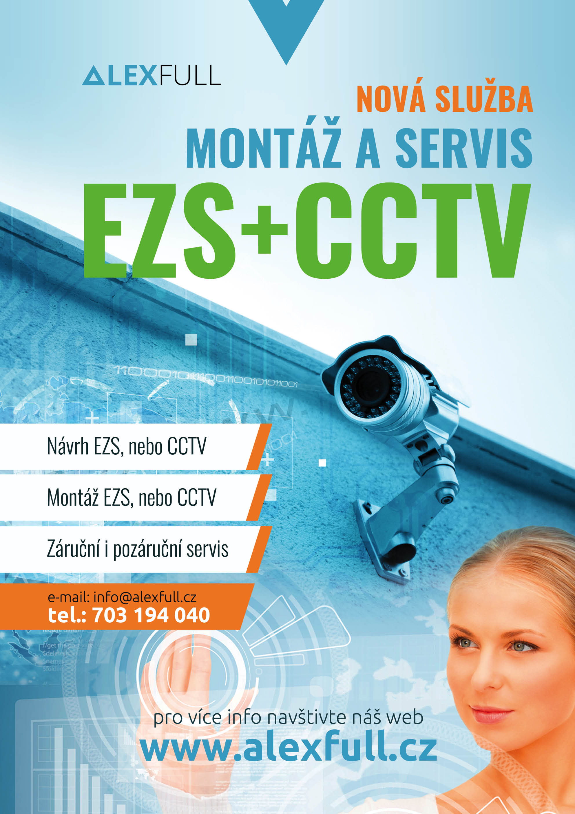 Montáž a servis EZS + CCTV